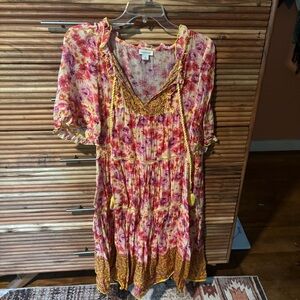 Sundance Vibrant Floral Midi Dress